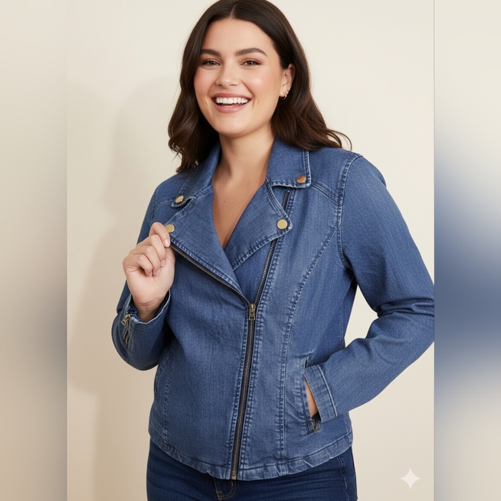 Isaac Mizrahi Classic Blue Women's Jean Jacket